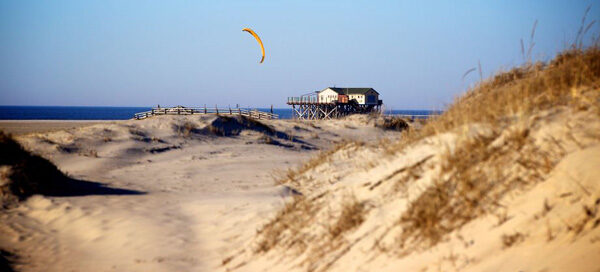 Yogareise NORDSEE | Blick über den weitläufigen Strand an der Nordsee